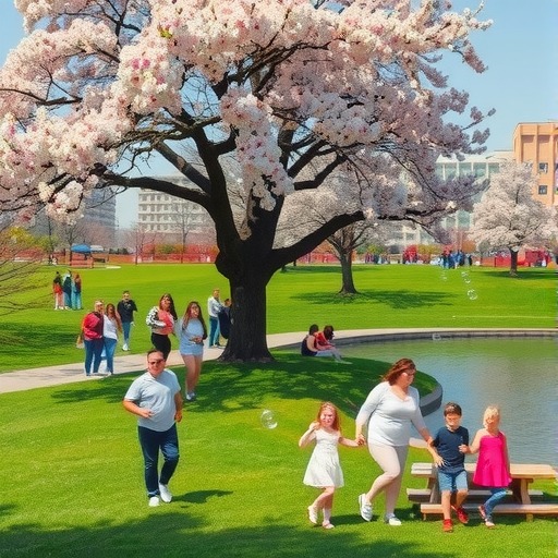 春游踏青新趋势：公园赏花成为全民放松新选择(图1)