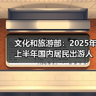 文化和旅游部：2025年上半年国内居民出游人次32.85亿，出游花费3.15万亿元（图4）