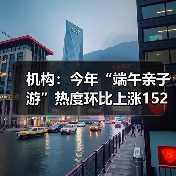 机构：今年“端午亲子游”热度环比上涨152%（图1）
