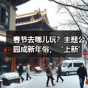春节去哪儿玩？主题公园成新年俗，‘上新’迎游客！（图3）